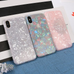 Wholesale iPhone Xr 6.1in IMD Dream Marble Fashion Case (Rose Pink)